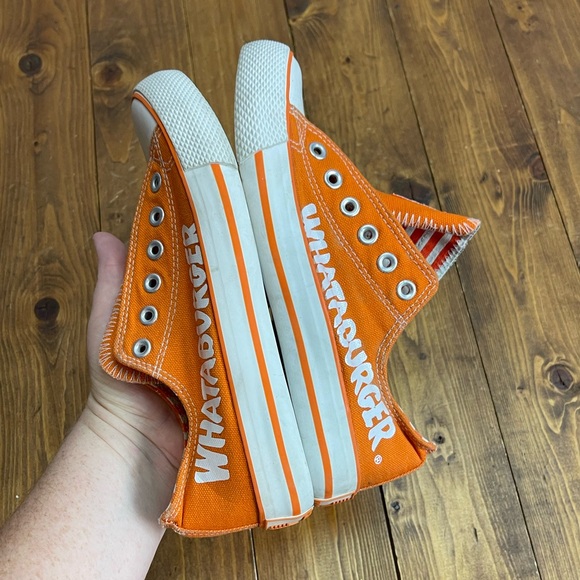 Whataburger orange sneakers kids big kid size 4 - Picture 6 of 9